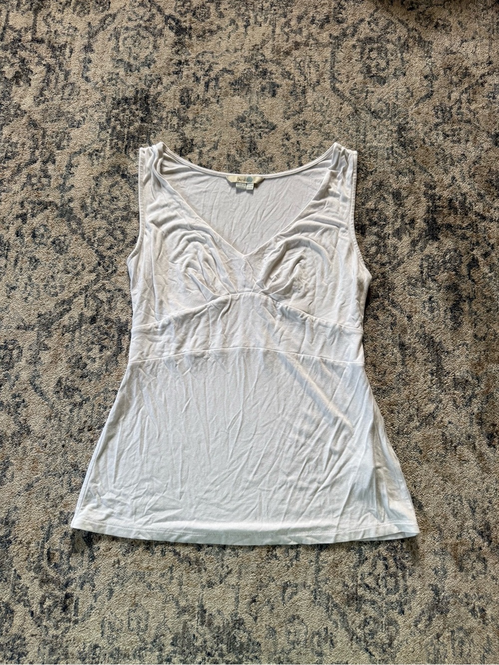 Biden White Babydoll Tank Top